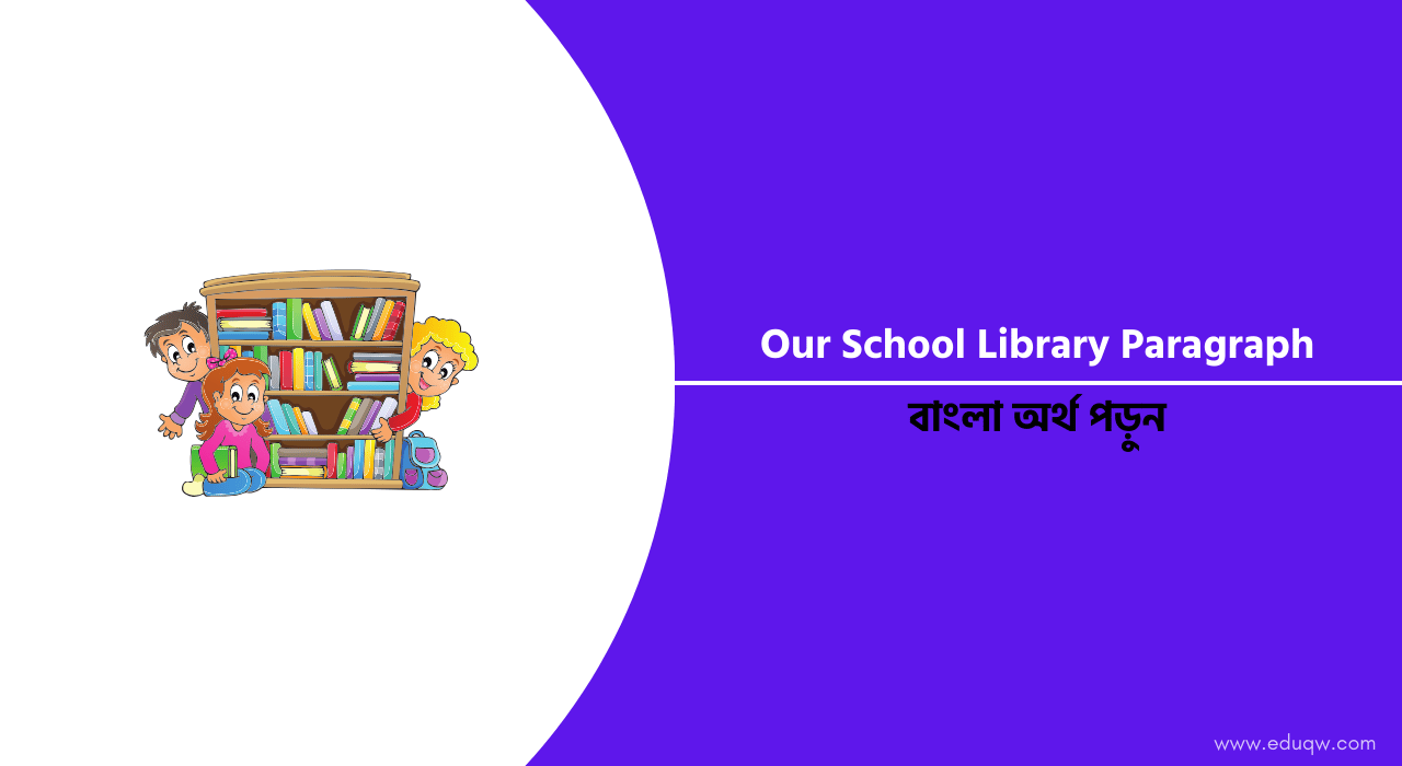 Our School Library Paragraph 2024 (বাংলা অর্থসহ)